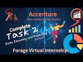 Excel accenture virtual internship data cleaning and modeling task 2  forage