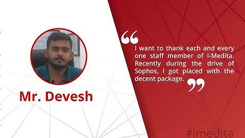 Mr Devesh got Placed in Sophos after Completing CCIE Security Integrated Course