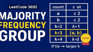 Majority Frequency Characters | Biweekly Contest 166 | Leetcode 3692