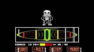 Undertale SPOILER  Sans Battle with the song that might play when you fight Sans FULL FIGHT