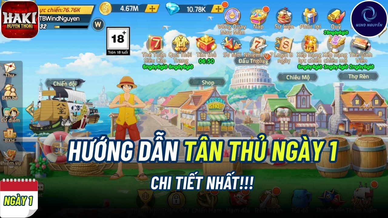 Haki Huyền Thoại #2 - NGÀY 1, HƯỚNG DẪN TÂN THỦ CHI TIẾT NHẤT