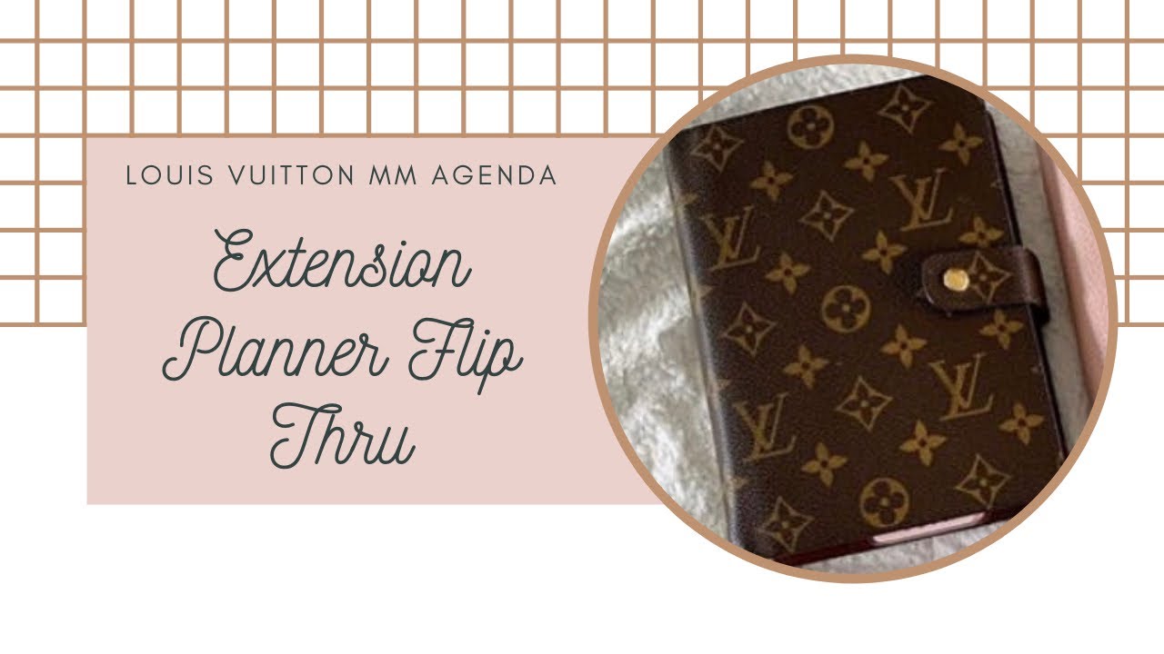 LOUIS VUITTON MEDIUM (MM) AGENDA, FLIP THROUGH