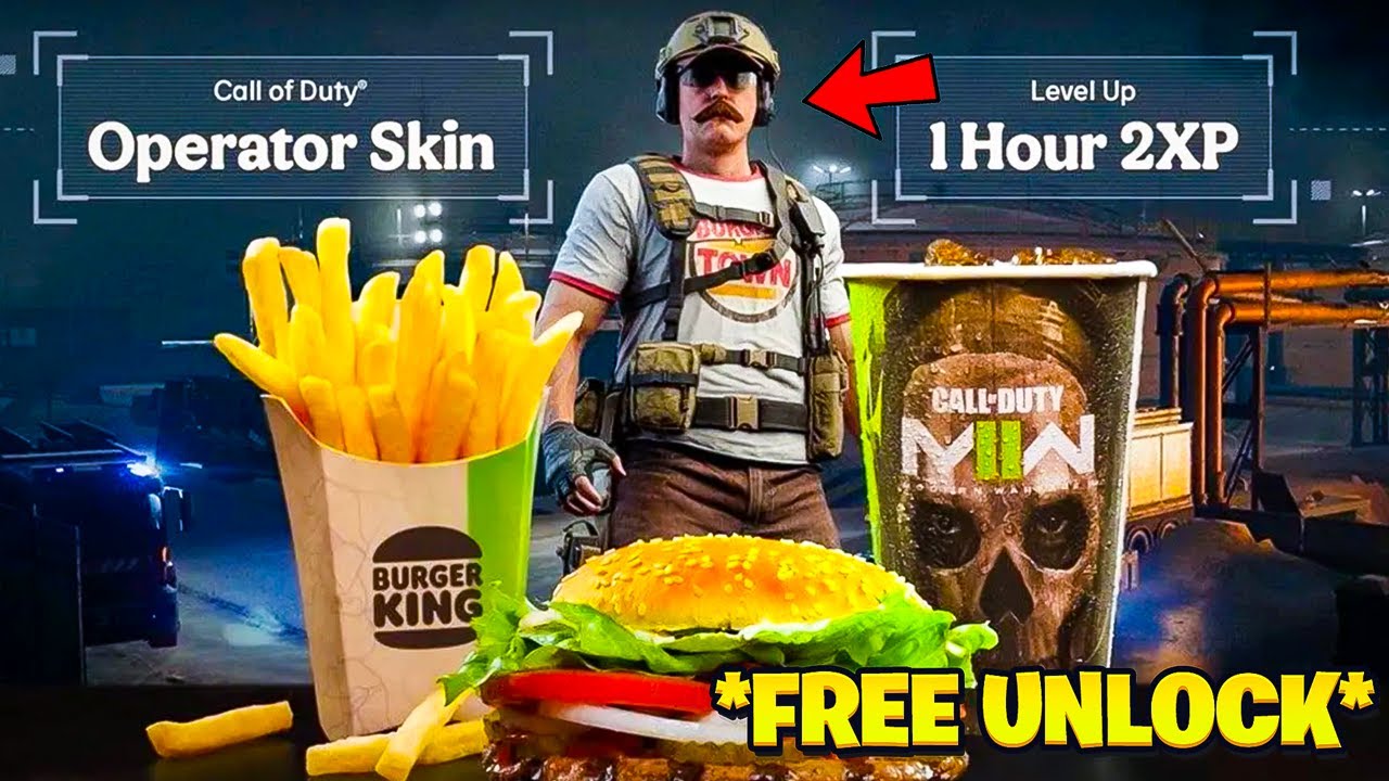 How to Get this RARE Burger King Skin on MW2! (Burger Town King)