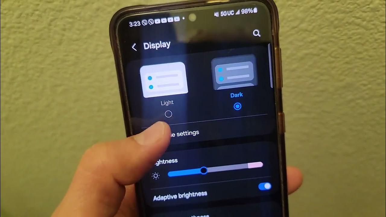 how-to-change-dark-black-background-to-light-white-on-samsung-youtube