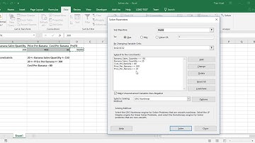 [Excel Analytics] Solver in Excel 2016