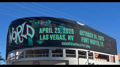 Sick New World‘ festival returns in 2026 - update Vegas and Texas