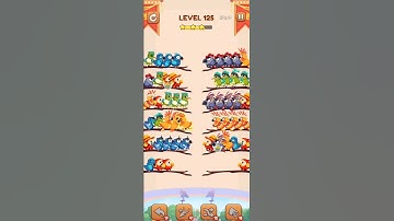 BIRD SORT 2 COLOR PUZZLE GAME🐦      LEVEL 125