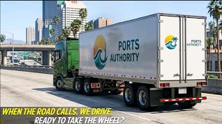 US Cargo Truck Transport Driving 3D - City Cargo Truck driving  in this  cargo  truck   simulator 3D screenshot 4