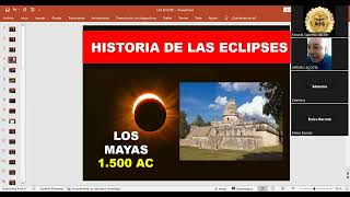 EL ENIGMÁTICO FENOMENO DEL ECLIPSE master Class ARTURO ACOSTA