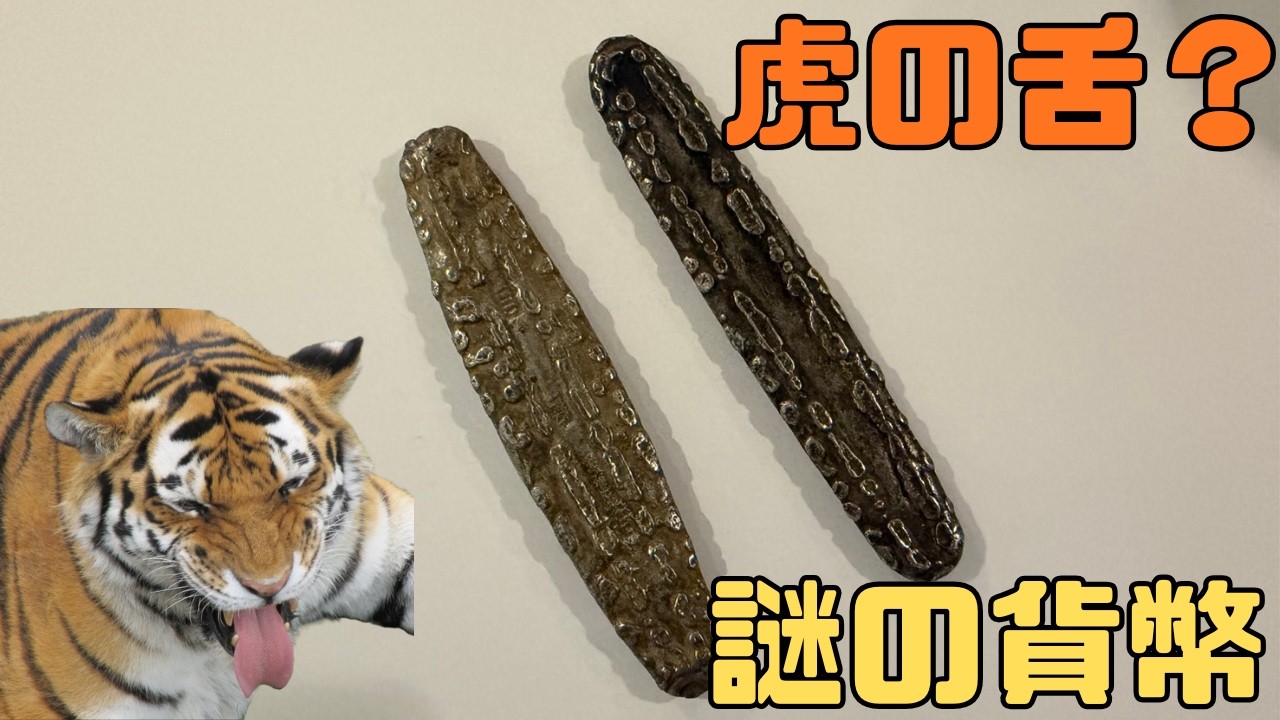 虎の舌みたいなお金？東南アジアの奇妙な銀の貨幣「虎舌丁銀」【世界の