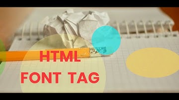 how to use font tag in html