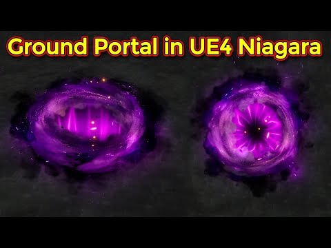 Ground Portal Effect | Unreal Engine Niagara tutorial