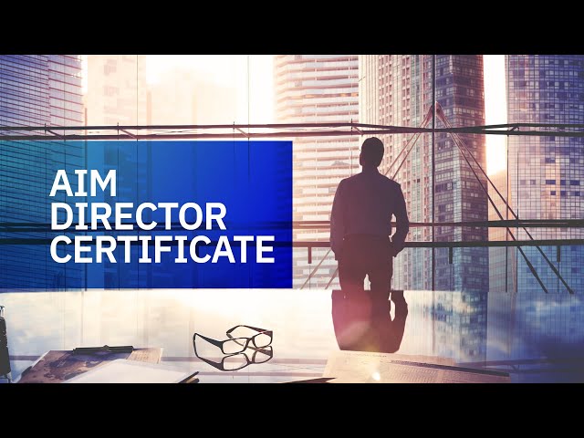 Watch AIM Director Certificate on YouTube.