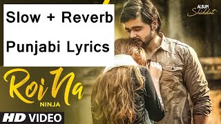 Roi Na Ninja (Lyrical Song) Shiddat - Slowed   Reverb   Punjabi Lyrics Listen once