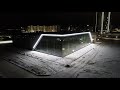 Пять тысяч «звезд» на фасаде крупного спорткомплекса в Ханты-Мансийске