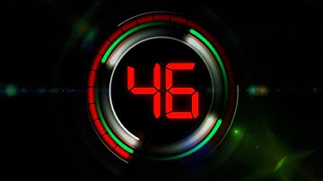 COUNTDOWN Timer 60 sec ( v 182 ) circle timer with sound effects and voice HD