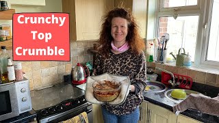 How To Make Rhubarb Crumble - Crunchy Top Crumble