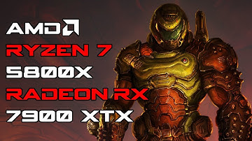 DOOM Eternal Max Settings Ray Tracing ON/OFF FSR 2.1 3440x1440 | AMD Radeon™ RX 7900 XTX | R7 5800X