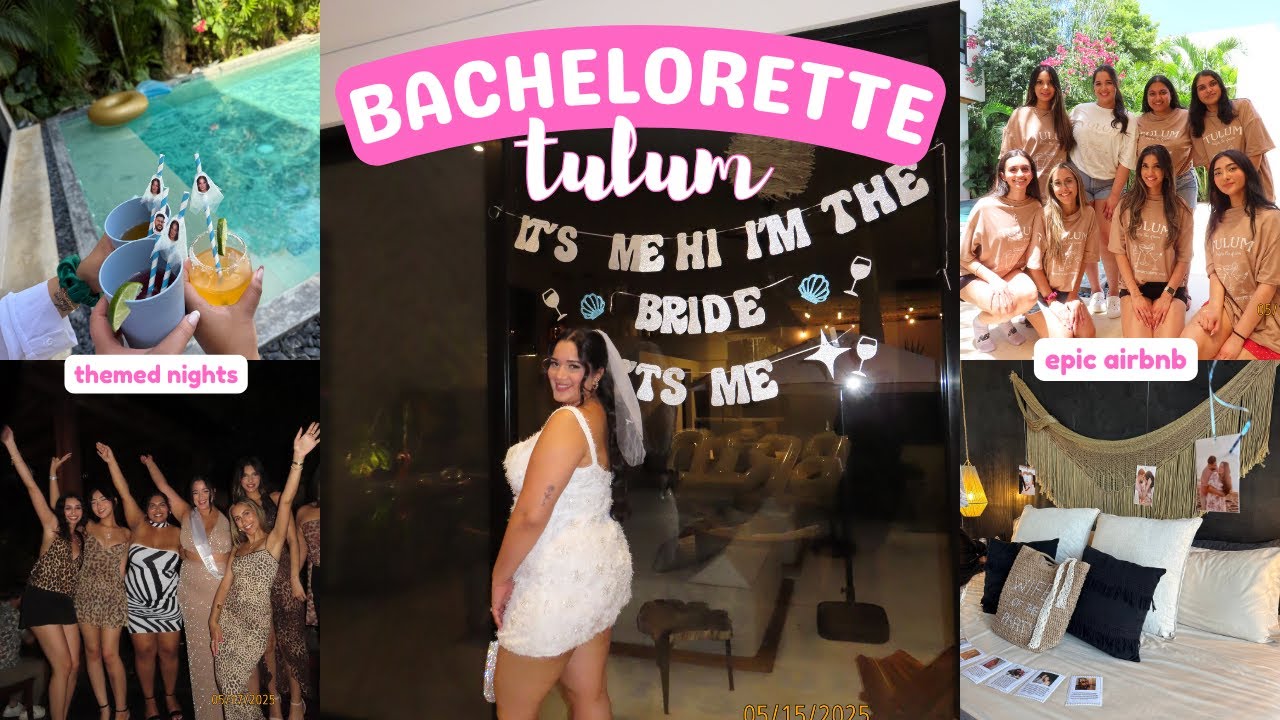 TULUM BACHELORETTE TRIP GUIDE & VLOG | a weekend in mexico 👰🏽‍♀️🌺🌊