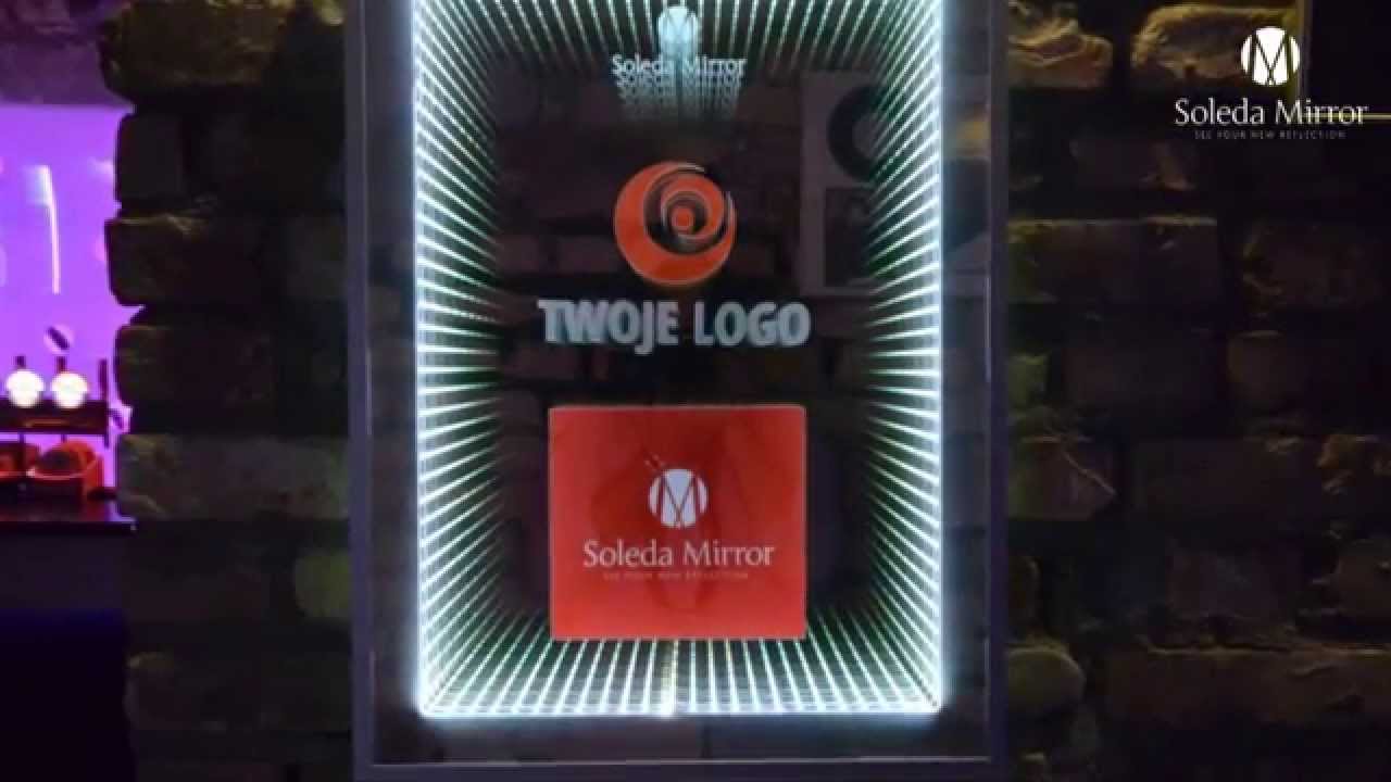 Infinity Mirror with your LOGO or SIGN 3D mirror MadetoMeasure