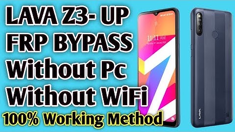 How To Frp Bypass LAVA Z3-UP|Remove Frp||Unlock Google Account! This Method Working Lava All Mobile💯