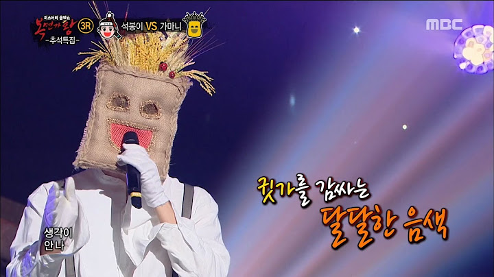 [King of masked singer] 복면가왕 - 'straw bag' 3round - Drunken Truth 20160828