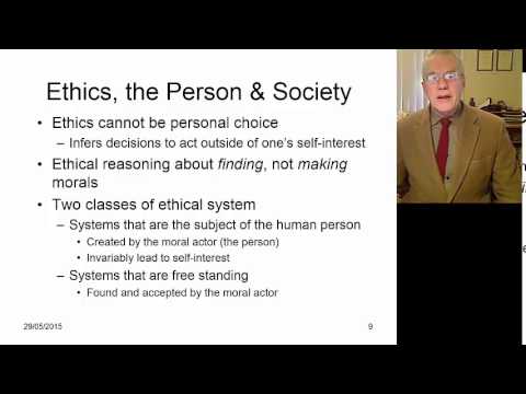 What is the role of ethics in our society?
