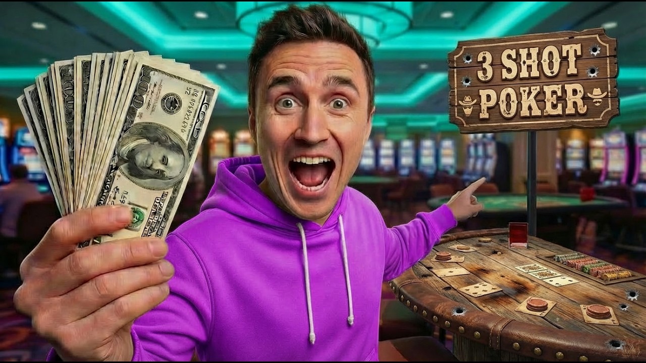 I Gambled $1000 on "3 Shot Poker"!