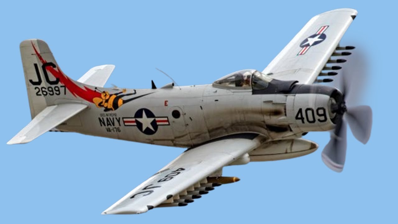 The INSANE Attack Aircraft That Flew Into Combat With A TOILET & KITCHEN SINK: Douglas A-1 Skyraider