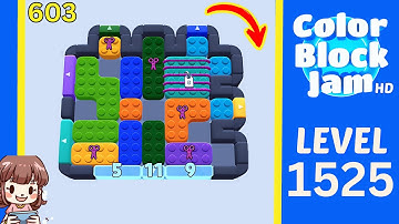 Color Block Jam Level 603 (1525) Solution Walkthrough