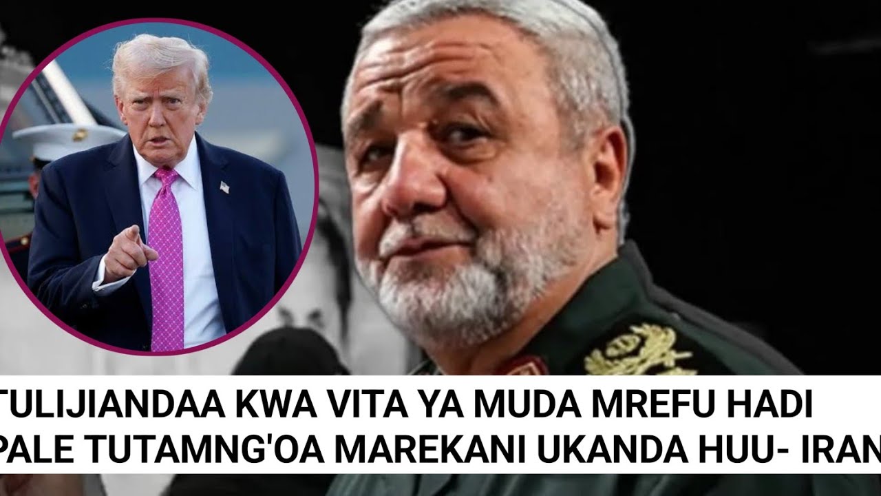 KINACHOENDELEA VITA YA IRAN NA MAREKANI/ IRAN WATANGAZA WALIJANDAA KWA VITA NDEFU