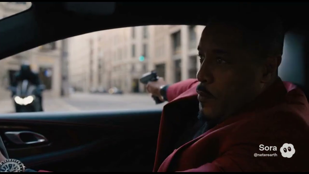 Agent 0006 on a fancy red chase