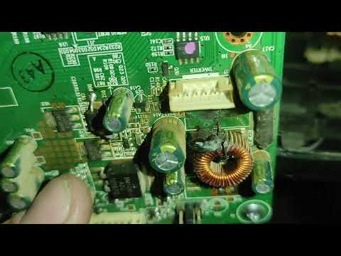 BBK LT2428HD, не включается, не горит лампочка, нет реакции на кнопку.