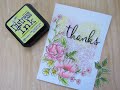 Glitz glitter gel background Pandemic thank you card