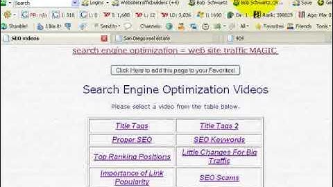 Website Traffic Tip - Error Pages