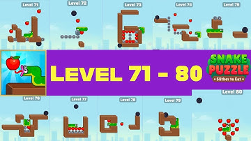 Snake puzzle slither to eat level 71 - 80 solution walkthrough