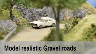Model realistic gravel road