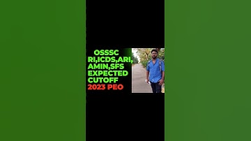 OSSSC RI,ARI,AMIN,SFS Expected Cutoff #osssc #odisha #ossc #motivation #jajpur #peorecruitment #govt