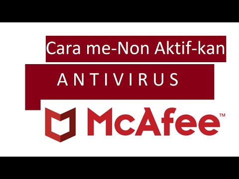 Video: Cara Menonaktifkan McAfee: Perangkat Lunak Antivirus