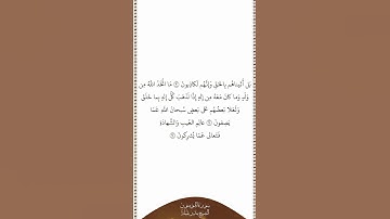 تلاوة في دقيقة سورة المؤمنون الآيات ٩٠ ٩٢ الشيخ بندر بليلة