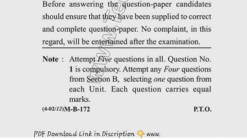 BHM 2nd Sem Food & Beverage Service Foundation Question Paper