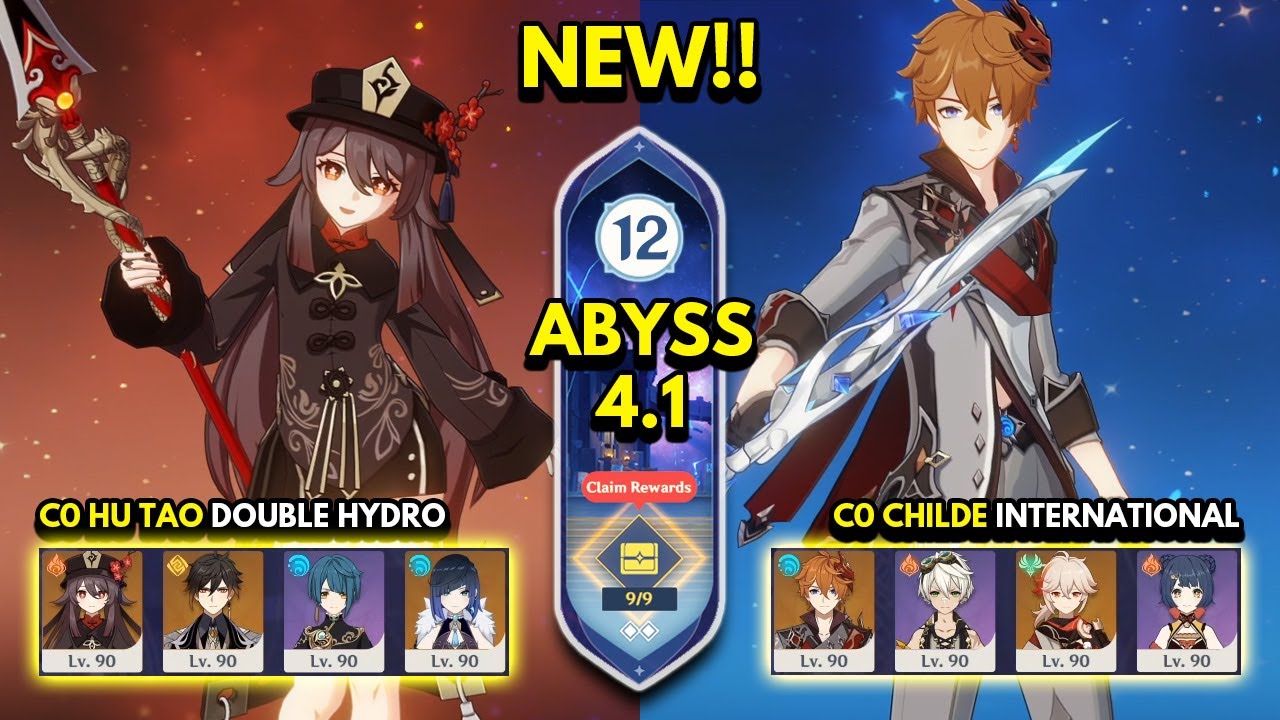 GENSHIN IMPACT : Hu Tao and Ganyu Team Composition for 12F Abyss v1.4 (PC  Gameplay) 