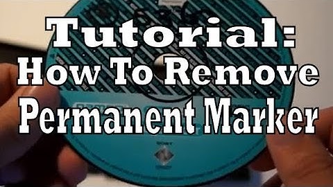 Tutorial How To Remove Permanent Marker From Video Games