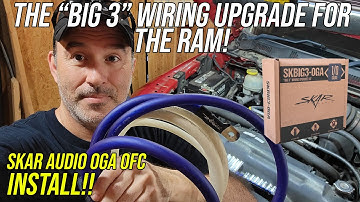 "Big 3" Wiring Upgrade for the 4th Gen RAM Hemi - Skar Audio Big 3 Kit