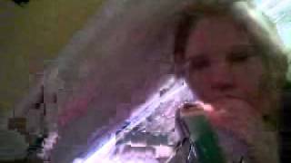 Me taking a hit from a bong.