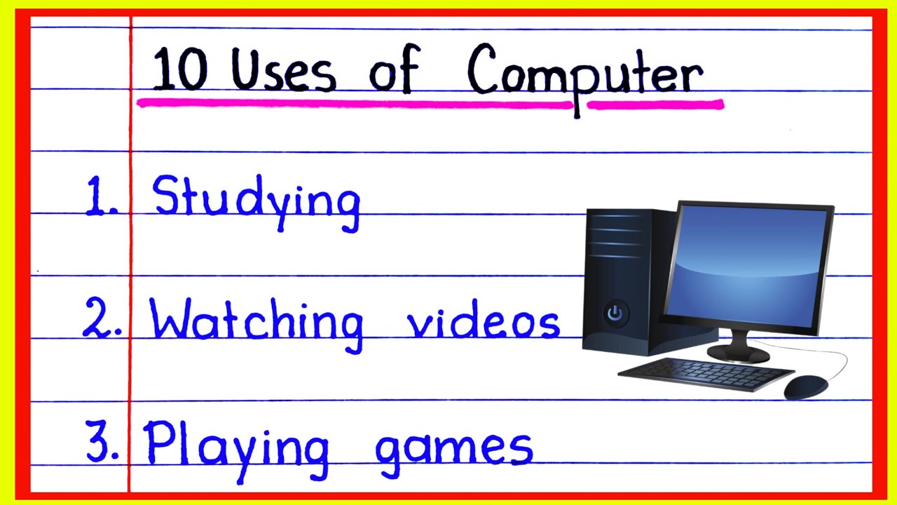 10 Uses of Computer in Our Daily Life | Uses of Computer in English ...