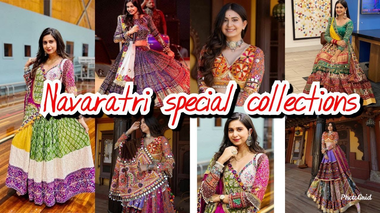 Navratri Special @Kinjal Dave Chainya Choli Collection Garba Night Special Lehenga Choli For Women