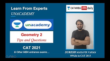 L17 | Geometry 2 | Quantitative Ability | CAT4MBA Unacademy 2020/21 l Suresh Varma
