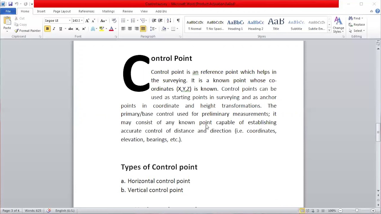 Introduction to control survey part 1 - YouTube