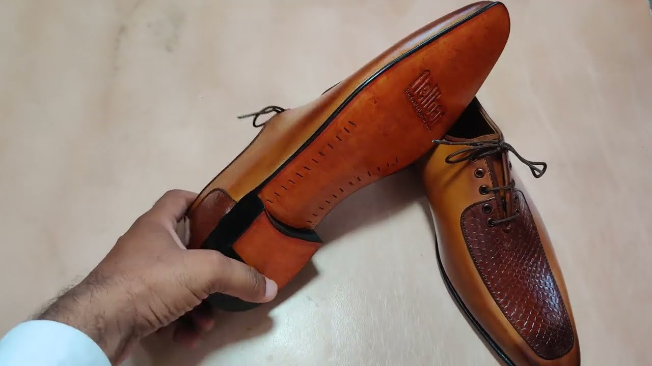 Nelibar Handmade Leather Shoes R655 No Edit | Premium Quality Cow Leather Shoes | Leather Sole Shoes